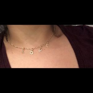 New LOVE necklace in sterling silver